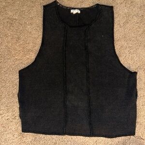 Black garage tank